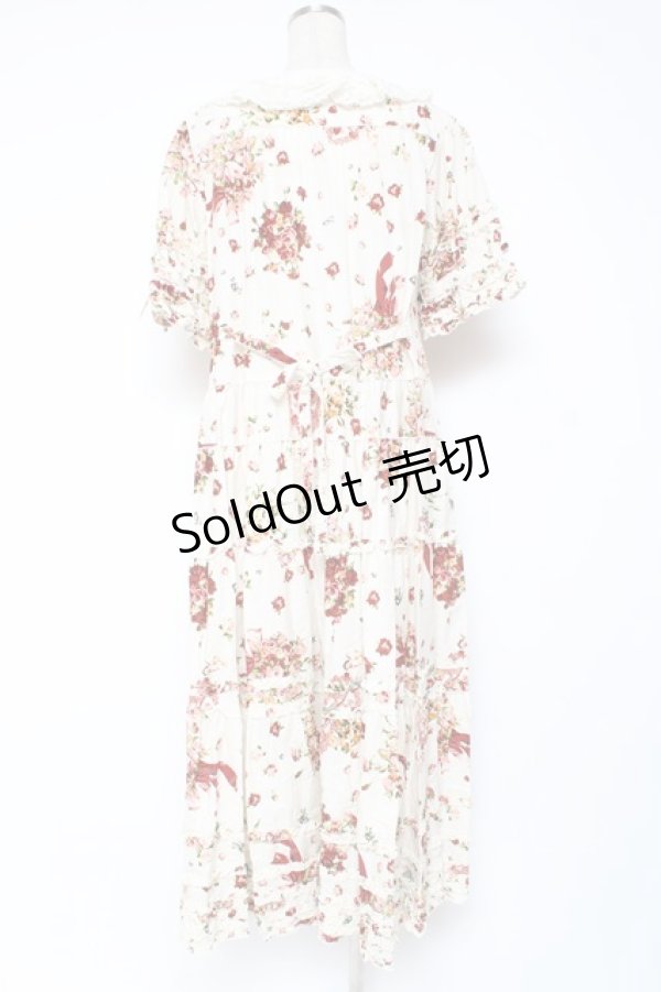 画像3: PINK HOUSE / アンジェリークローズプリントワンピース F アイボリー Y-25-12-20-083-LO-OP-AS-ZY (3)