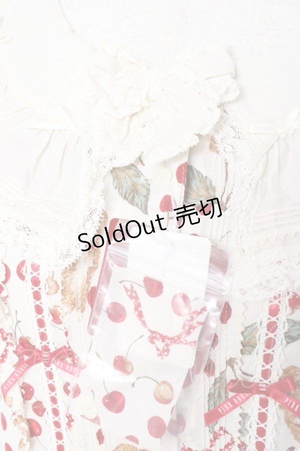 画像6: PINK HOUSE / キャットチェリードロッププリントワンピース F 生成り Y-25-12-20-084-LO-OP-AS-ZY (6)