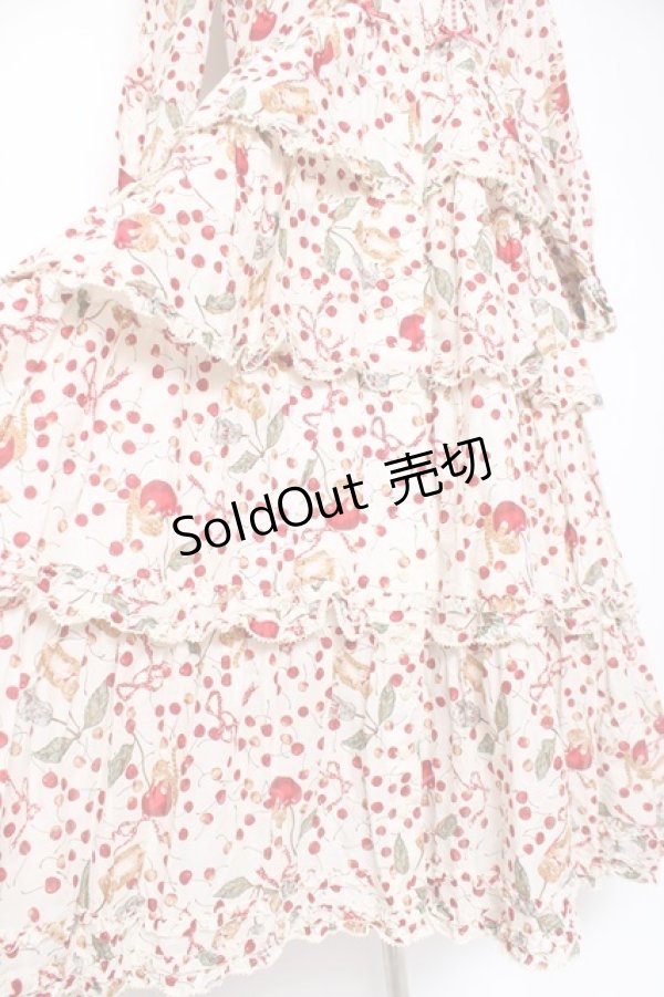 画像7: PINK HOUSE / キャットチェリードロッププリントワンピース F 生成り Y-25-12-20-084-LO-OP-AS-ZY (7)