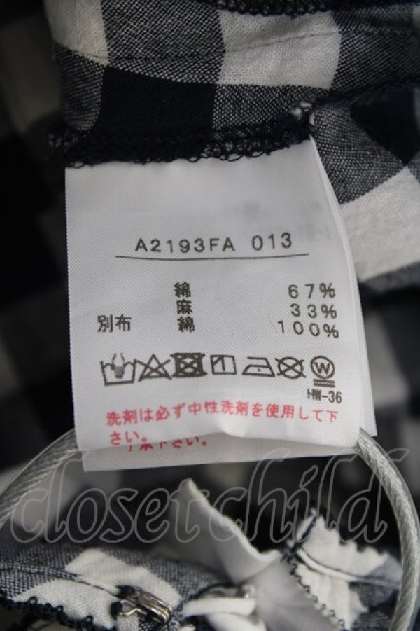 画像8: PINK HOUSE / エプロン付きブロードギンガムワンピース F 紺 Y-25-12-20-085-LO-OP-SZ-ZY (8)