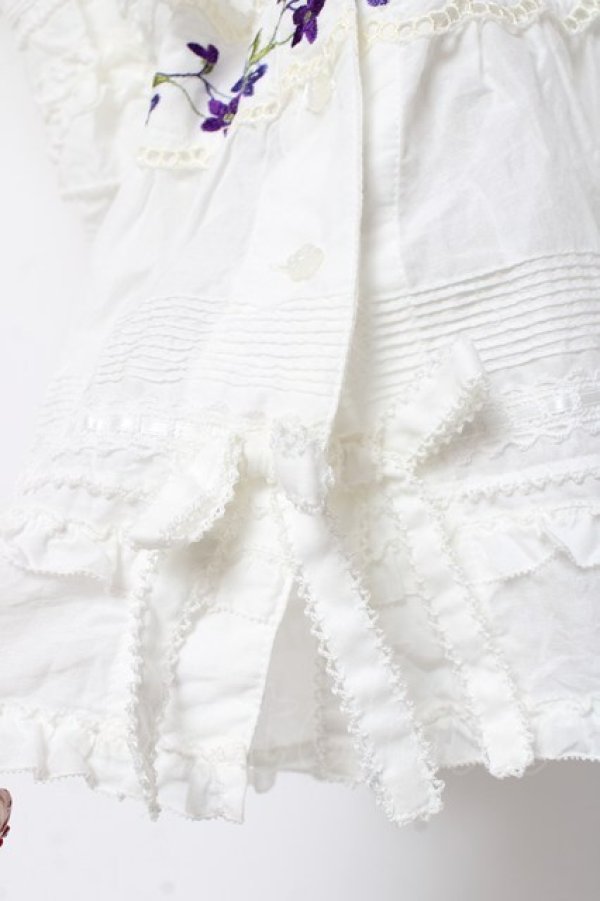 画像10: PINK HOUSE / バイオレットレース使いワンピース F 白 Y-25-12-20-086-LO-OP-SZ-ZY (10)