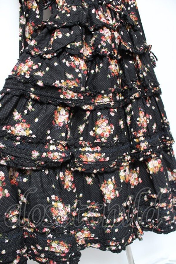 画像8: PINK HOUSE / ブルーミングドット柄襟付きワンピース F 黒 Y-25-12-20-089-LO-OP-AS-ZS (8)