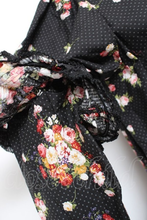 画像10: PINK HOUSE / ブルーミングドット柄襟付きワンピース F 黒 Y-25-12-20-089-LO-OP-AS-ZS (10)