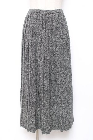 画像: PINK HOUSE / プリーツニットスカート F グレ- Y-25-12-20-091-LO-TO-SZ-ZY