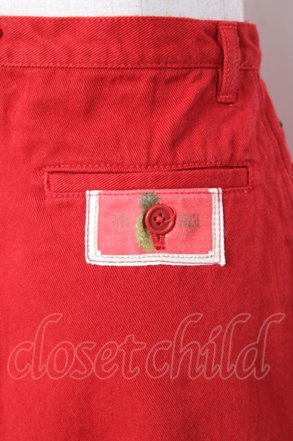 画像4: PINK HOUSE / デニムスカート  赤 Y-25-12-20-092-LO-SK-SZ-ZY (4)