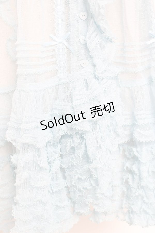 画像6: PINK HOUSE / ドットチュールレースベスト F サックス Y-25-12-20-010-LO-BL-SZ-ZY (6)
