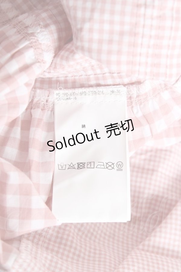 画像8: PINK HOUSE / ギンガムチェックスカート  ピンク Y-25-12-20-094-LO-SK-SZ-ZY (8)