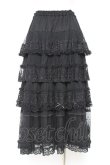 画像3: PINK HOUSE / ドットチュール×オリジナルローズチュールレーススカート F 黒 Y-25-12-20-097-LO-SK-SZ-ZY (3)