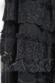 画像7: PINK HOUSE / ドットチュール×オリジナルローズチュールレーススカート F 黒 Y-25-12-20-097-LO-SK-SZ-ZY (7)