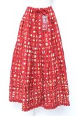画像1: PINK HOUSE / Pink House Favoritesプリントスカート F 赤 Y-25-12-20-099-LO-SK-SZ-ZY (1)