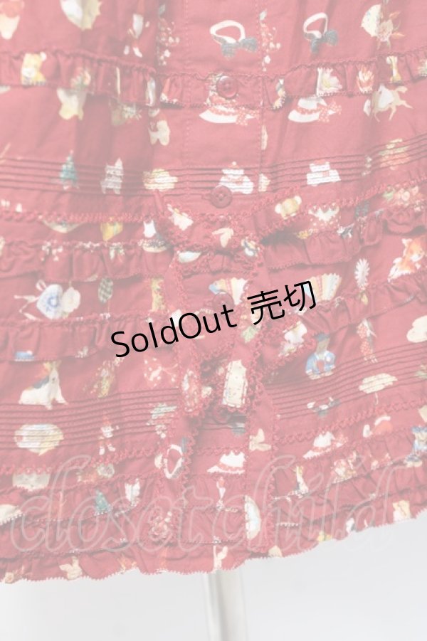 画像6: PINK HOUSE / Pink House Favoritesプリントスカート F 赤 Y-25-12-20-099-LO-SK-SZ-ZY (6)