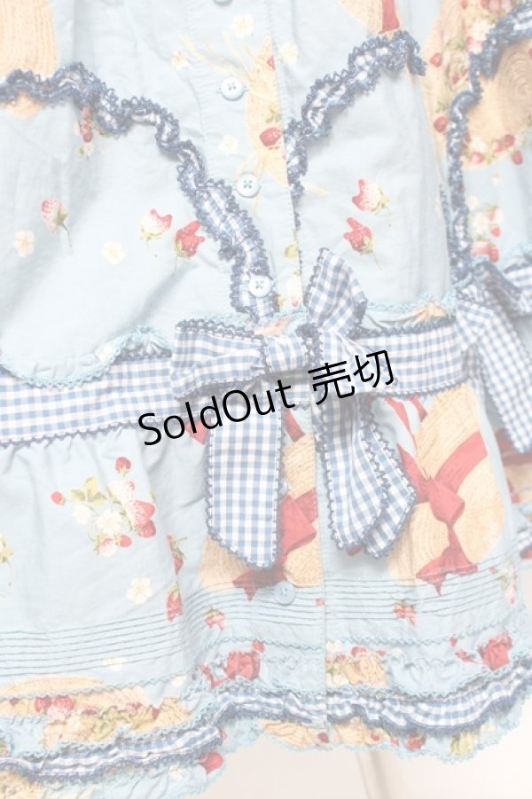 画像6: PINK HOUSE / Straw-berry Hatプリントパッチワークスカート F 白 Y-25-12-20-101-LO-SK-AS-ZY (6)