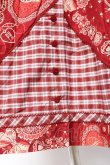 画像6: PINK HOUSE / バンダナプリントパッチワーク風スカート F 赤 Y-25-12-20-102-LO-SK-SZ-ZY (6)
