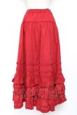 画像3: PINK HOUSE / ローンフリルスカート F 赤 Y-25-12-20-103-LO-SK-SZ-ZY (3)