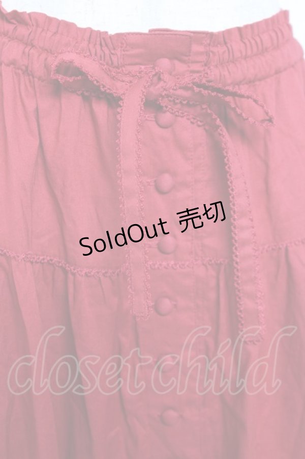 画像4: PINK HOUSE / ローンフリルスカート F 赤 Y-25-12-20-103-LO-SK-SZ-ZY (4)