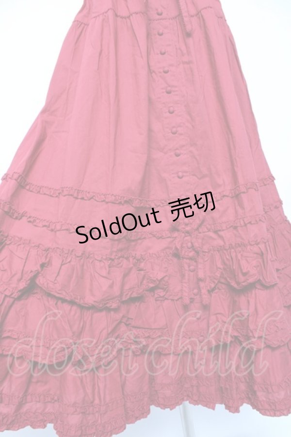 画像5: PINK HOUSE / ローンフリルスカート F 赤 Y-25-12-20-103-LO-SK-SZ-ZY (5)