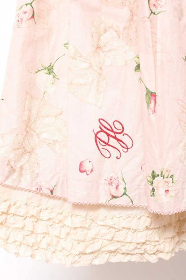 画像6: PINK HOUSE / ロージーローズプリントスカート F ピンク Y-25-12-20-106-LO-SK-SZ-ZY (6)
