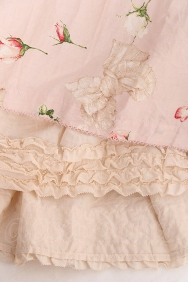画像7: PINK HOUSE / ロージーローズプリントスカート F ピンク Y-25-12-20-106-LO-SK-SZ-ZY (7)
