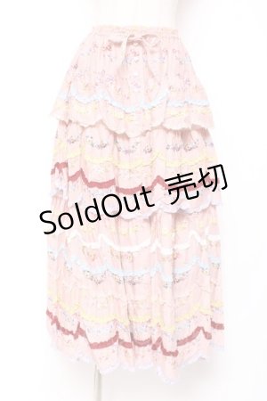 画像: PINK HOUSE / le langage des fleurs ptスカート F ピンク Y-25-12-20-107-LO-SK-SZ-ZY