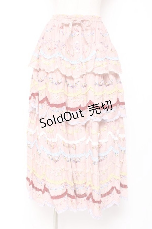 画像1: PINK HOUSE / le langage des fleurs ptスカート F ピンク Y-25-12-20-107-LO-SK-SZ-ZY (1)