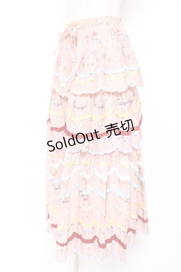 画像2: PINK HOUSE / le langage des fleurs ptスカート F ピンク Y-25-12-20-107-LO-SK-SZ-ZY (2)