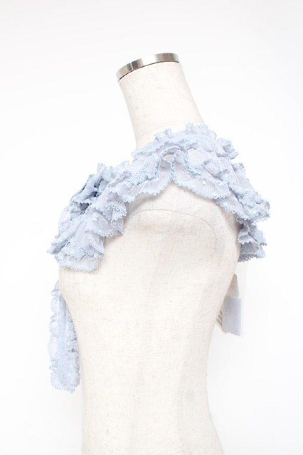 画像3: PINK HOUSE / ポルカドットチュールティペット  サックス Y-25-12-20-002-LO-ZA-SZ-ZY (3)