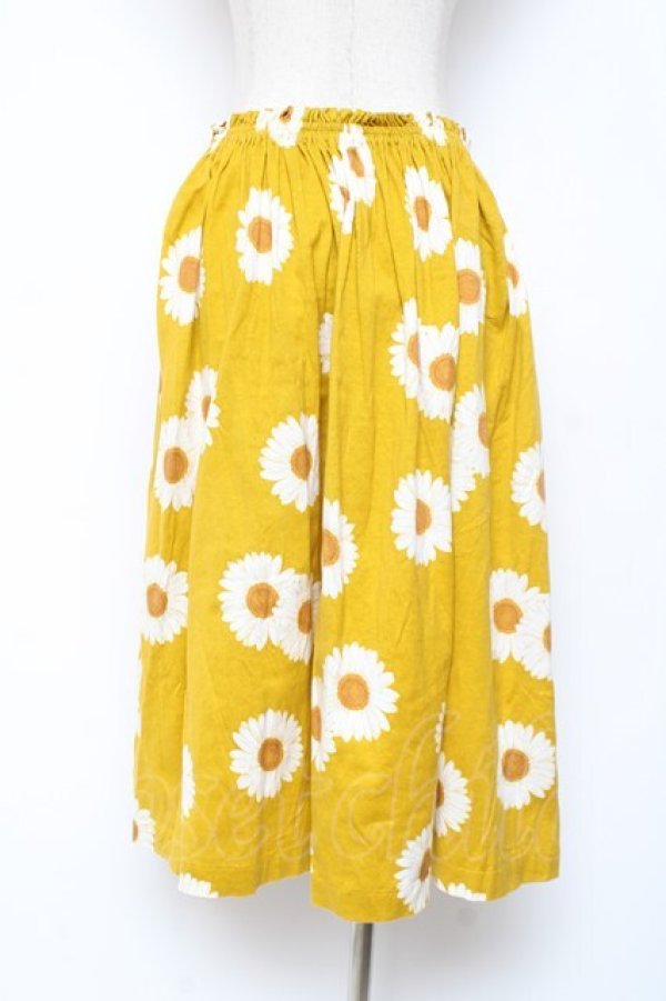 画像2: PINK HOUSE / ひまわり柄スカート F イエロー Y-25-12-20-110-LO-SK-SZ-ZY (2)