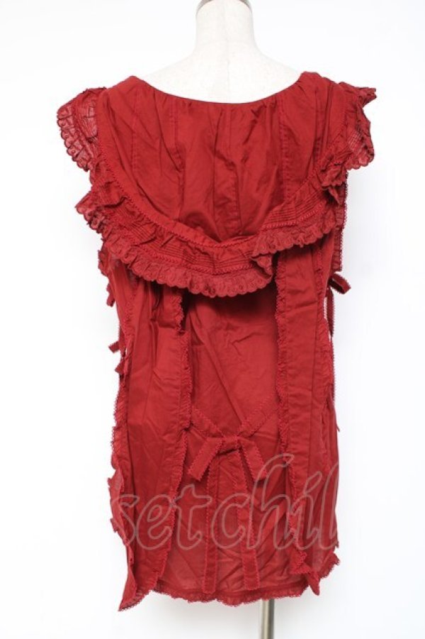 画像2: PINK HOUSE / PETER RABBIT TABLIER F 赤 Y-25-12-20-014-LO-TO-SZ-ZY (2)