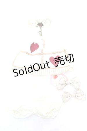 画像: BABY, THE STARS SHINE BRIGHT / くみゃちゃんのトランプうさぎさんのお洋服  生成り Y-25-12-22-005-BA-ZA-SZ-ZY