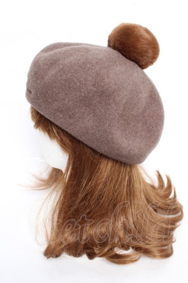 画像2: m petit by misako / バスクベレー  ブラウン Y-25-12-22-042-LO-AC-SZ-ZY (2)