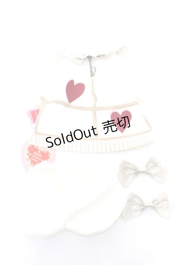 画像2: BABY, THE STARS SHINE BRIGHT / くみゃちゃんのトランプうさぎさんのお洋服  生成り Y-25-12-22-005-BA-ZA-SZ-ZY (2)