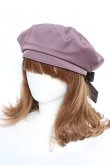 画像2: axes femme POETIQUE / バックリボンベレー帽  ピンク Y-25-12-22-043-AX-AC-SZ-ZY (2)