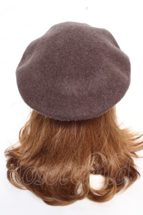 画像3: m petit by misako / AMミニリボンバスクベレー  中茶 Y-25-12-22-044-LO-AC-SZ-ZY (3)