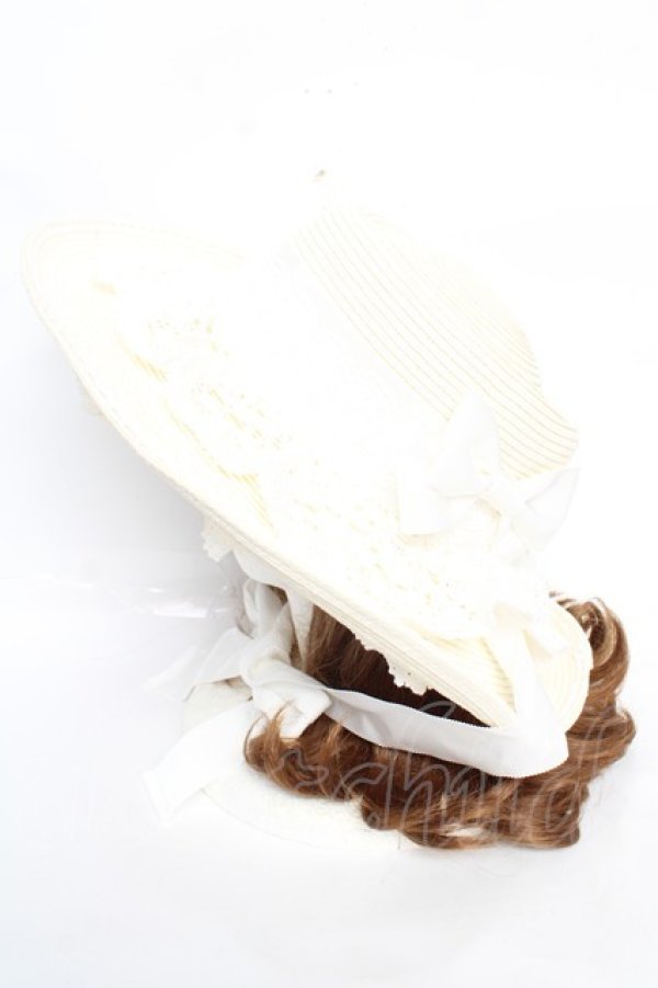 画像2: BABY, THE STARS SHINE BRIGHT / アミィ・ミエルボンネットハット  白 Y-25-12-22-046-BA-AC-SZ-ZY (2)