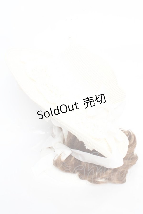 画像2: BABY, THE STARS SHINE BRIGHT / アミィ・ミエルボンネットハット  白 Y-25-12-22-046-BA-AC-SZ-ZY (2)