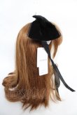 画像3: axes femme kawaii / ベロアリボンヘッドドレス  黒 Y-25-12-22-050-AX-AC-SZ-ZY (3)