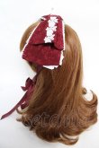 画像2: axes femme kawaii / レディローズヘッドドレス  ワイン Y-25-12-22-051-AX-AC-SZ-ZY (2)