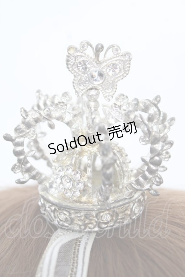 画像4: BABY, THE STARS SHINE BRIGHT / 蝶々王冠ヘッドドレス  シルバー Y-25-12-22-053-BA-AC-SZ-ZY (4)