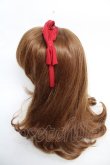 画像2: Chalmiere / トリプルリボンカチューシャ  赤 Y-25-12-22-054-LO-AC-SZ-ZY (2)