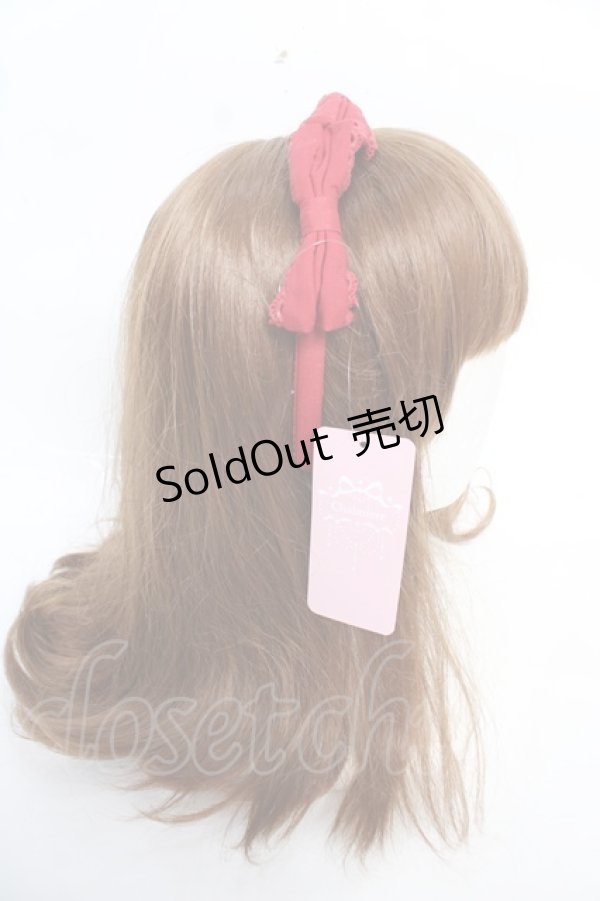 画像3: Chalmiere / トリプルリボンカチューシャ  赤 Y-25-12-22-054-LO-AC-SZ-ZY (3)