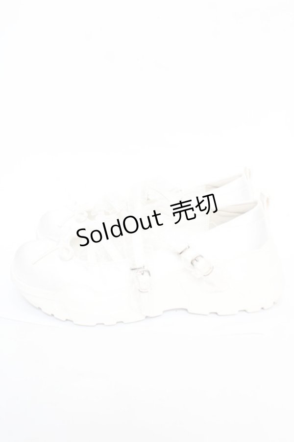 画像2: axes femme POETIQUE / サテンバレエスニーカー L 白 Y-25-12-22-058-AX-SH-SZ-ZY (2)