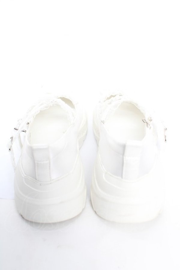 画像3: axes femme POETIQUE / サテンバレエスニーカー L 白 Y-25-12-22-058-AX-SH-SZ-ZY (3)