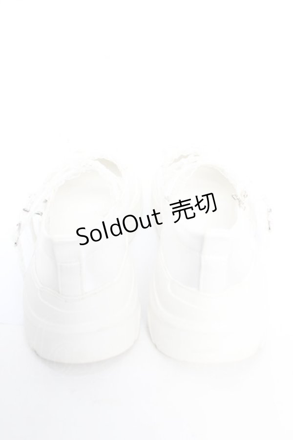 画像3: axes femme POETIQUE / サテンバレエスニーカー L 白 Y-25-12-22-058-AX-SH-SZ-ZY (3)