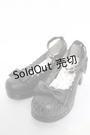 画像: csT&P / 夢見るハートパンプス M 黒 Y-25-12-22-060-LO-SH-SZ-ZY