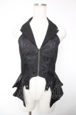 画像1: axes femme POETIQUE / ジャカードホルターベスト M 黒 Y-25-12-22-062-AX-TO-SZ-ZY (1)
