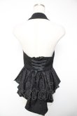 画像2: axes femme POETIQUE / ジャカードホルターベスト M 黒 Y-25-12-22-062-AX-TO-SZ-ZY (2)