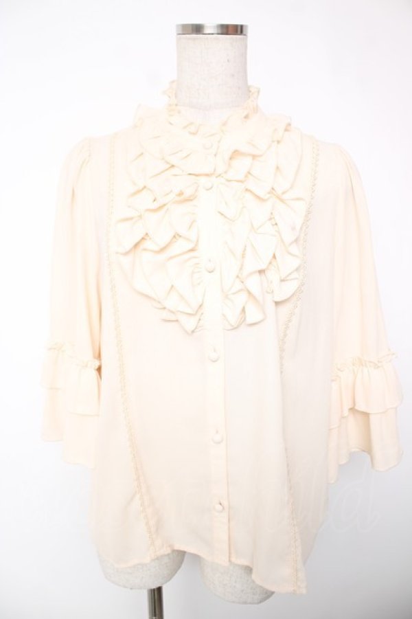 画像1: axes femme kawaii / シャルロットブラウス M 生成り Y-25-12-22-066-AX-BL-SZ-ZY (1)