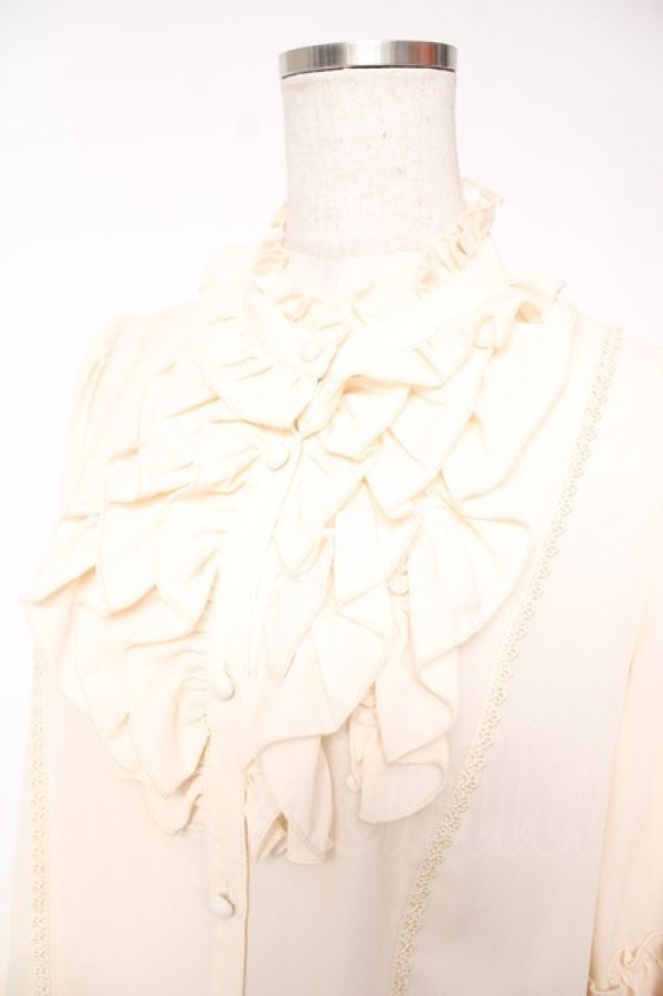 画像3: axes femme kawaii / シャルロットブラウス M 生成り Y-25-12-22-066-AX-BL-SZ-ZY (3)