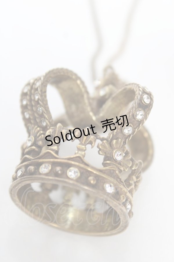 画像2: Jane Marple / クラウンネックレス  ゴールド Y-25-12-22-001-JM-AC-SZ-ZY (2)