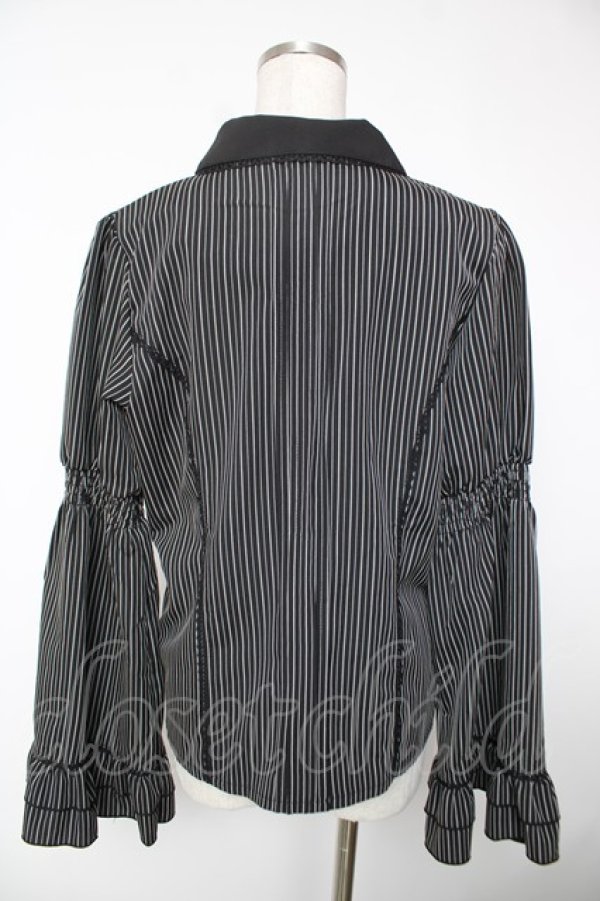 画像2: axes femme / クロスローズ刺繍ブラウス L 黒 Y-25-12-22-069-AX-BL-SZ-ZY (2)